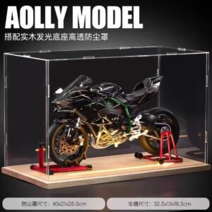Extra Large 1/6 Kawasaki H2R Model Simulation Ignition Starter Spray Motorcycle Alloy Toy Figurine Gift